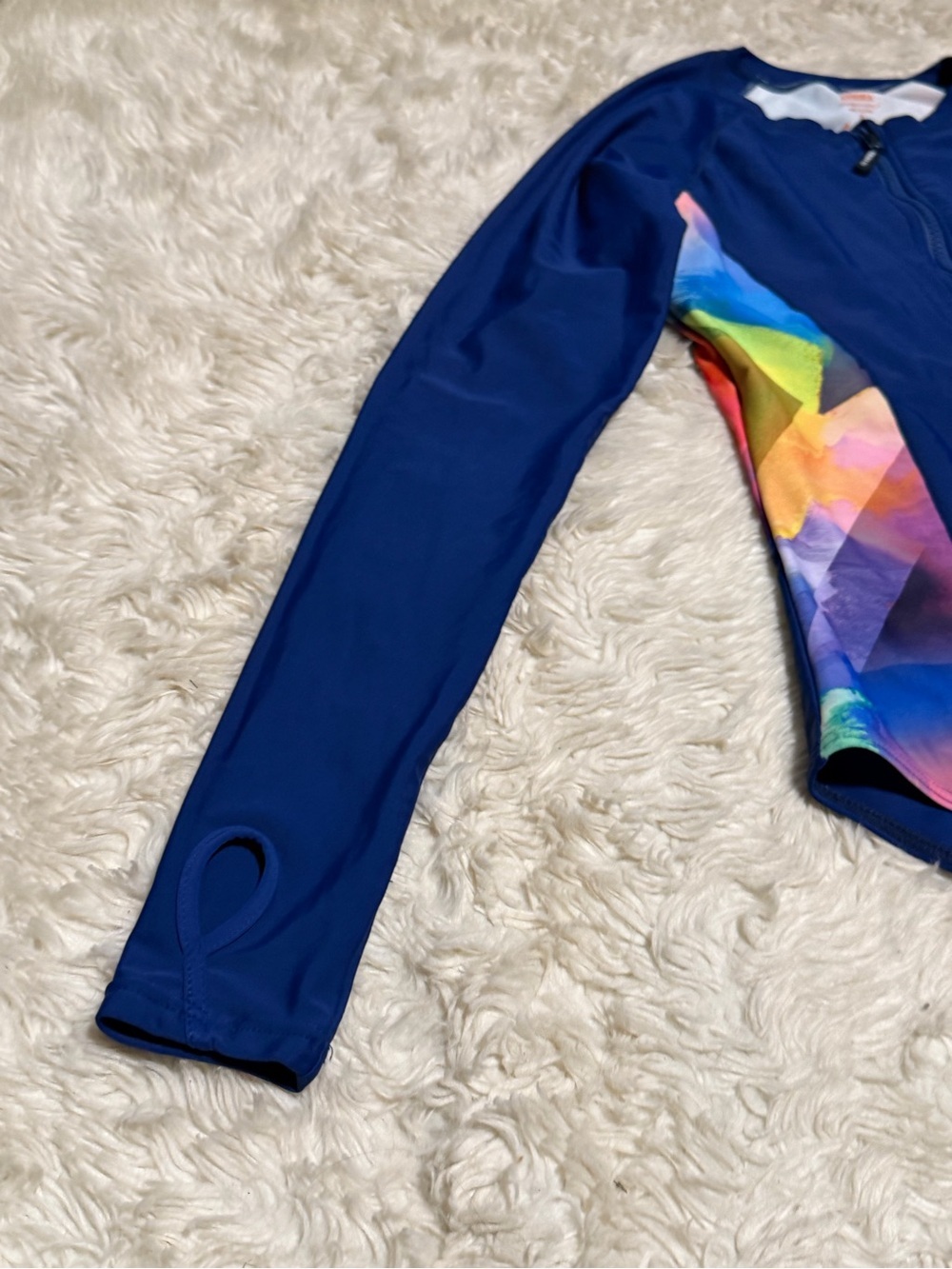 Axesea Long Sleeve One Piece Swimsuit in Origin Print - Size 8 - Picture 4 of 6